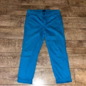 NYDJ ankle jeans in Turquoise size 12